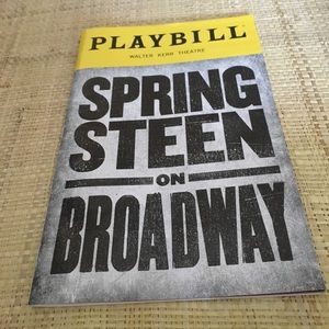 PlayBill from Bruce Springsteen Show on Broadway!